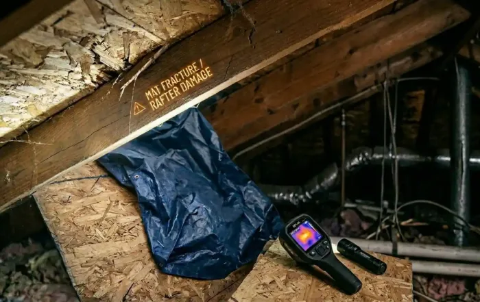 illustrating the hairline fracture we reported with or findings to the city of dallas